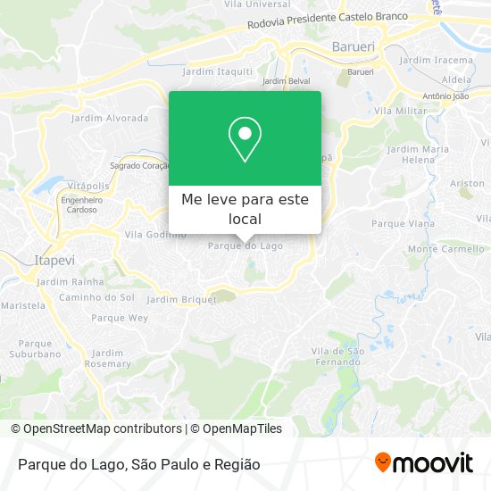 Parque do Lago mapa