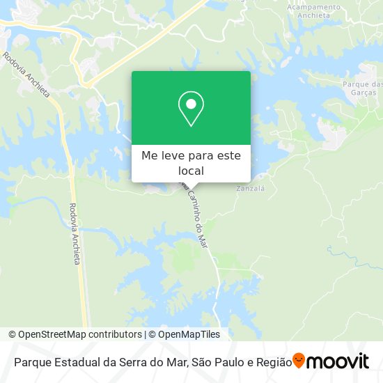 Parque Estadual da Serra do Mar mapa