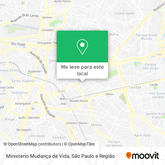 Ministerio Mudança de Vida mapa