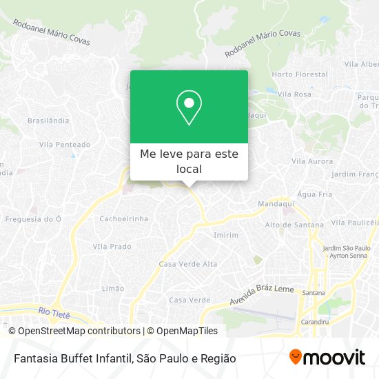 Fantasia Buffet Infantil mapa