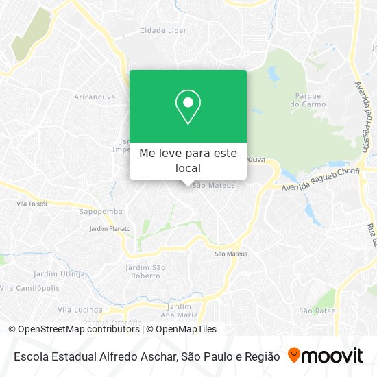 Escola Estadual Alfredo Aschar mapa