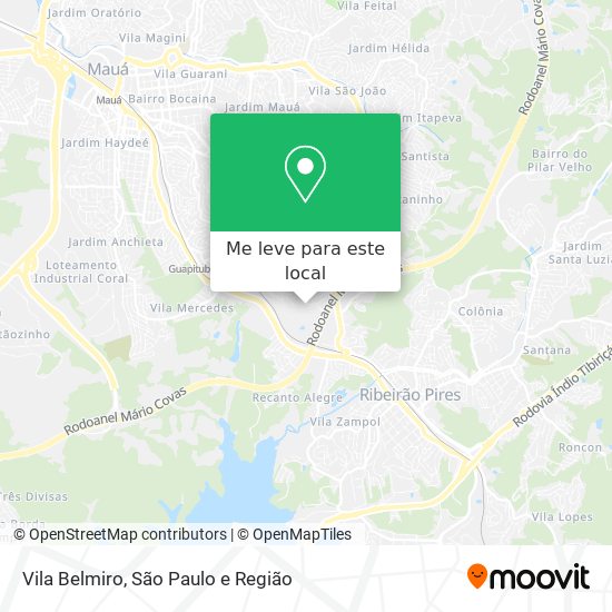 Vila Belmiro mapa