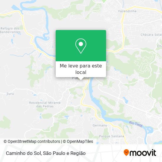 Caminho do Sol mapa
