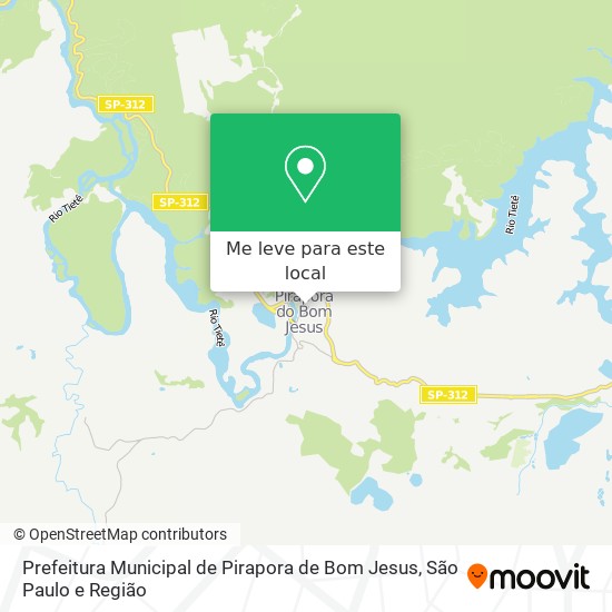Prefeitura Municipal de Pirapora de Bom Jesus mapa