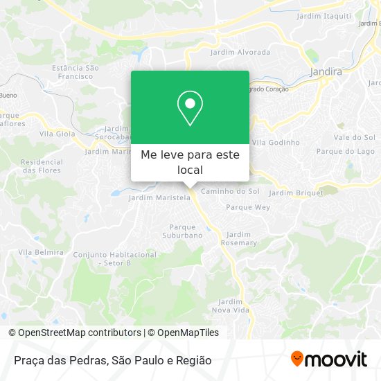 Praça das Pedras mapa