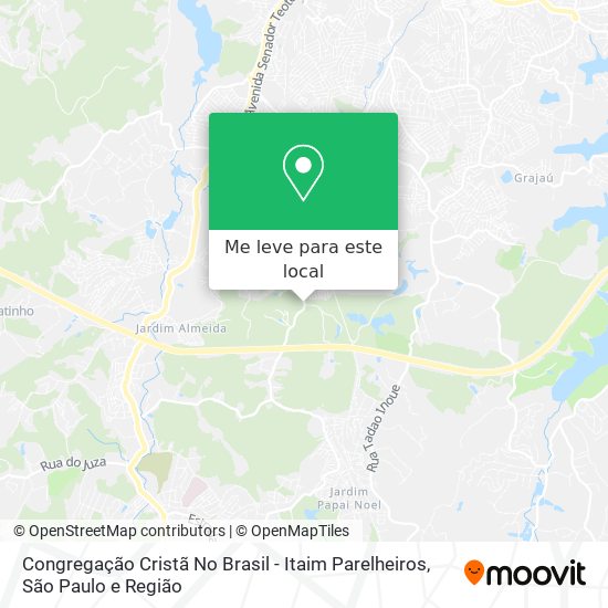 Congregação Cristã No Brasil - Itaim Parelheiros mapa