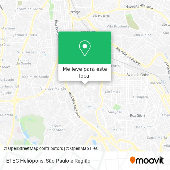 ETEC Heliópolis mapa