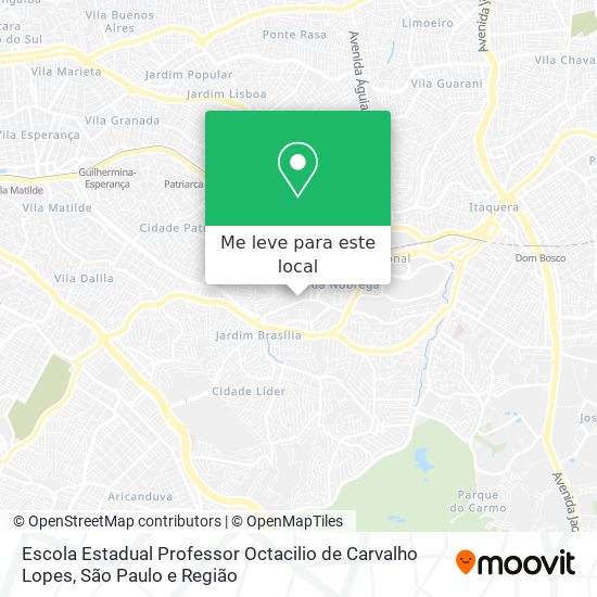 Escola Estadual Professor Octacilio de Carvalho Lopes mapa