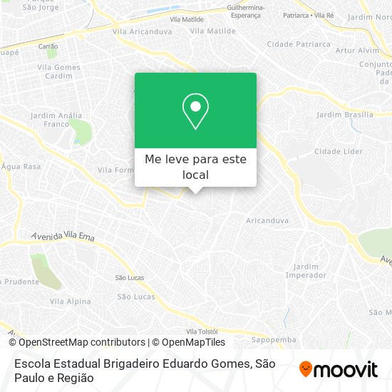 Escola Estadual Brigadeiro Eduardo Gomes mapa