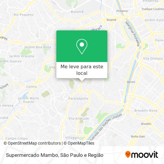 Supermercado Mambo mapa