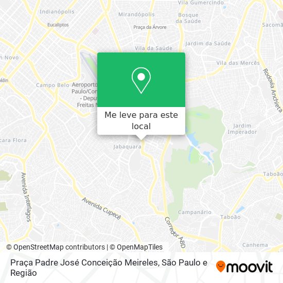 Praça Padre José Conceição Meireles mapa