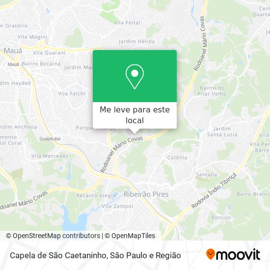 Capela de São Caetaninho mapa
