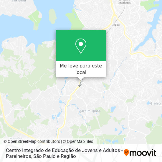 Centro Integrado de Educação de Jovens e Adultos - Parelheiros mapa