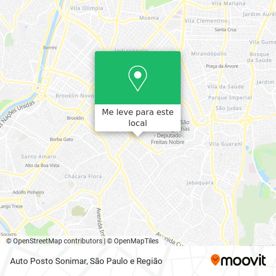 Auto Posto Sonimar mapa