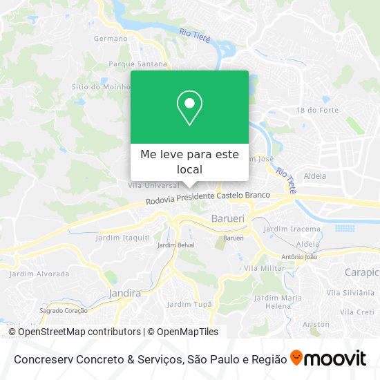 Concreserv Concreto & Serviços mapa