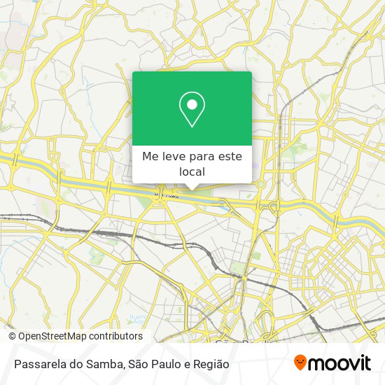 Passarela do Samba mapa