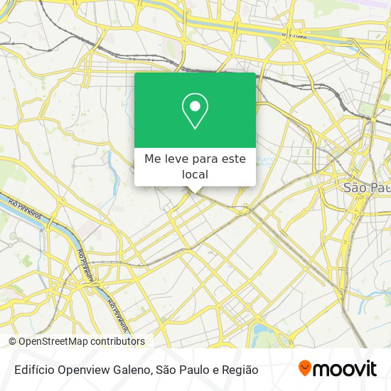 Edifício Openview Galeno mapa