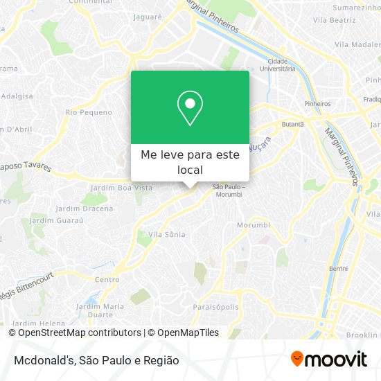 Mcdonald's mapa