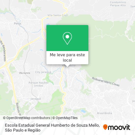 Escola Estadual General Humberto de Souza Mello mapa