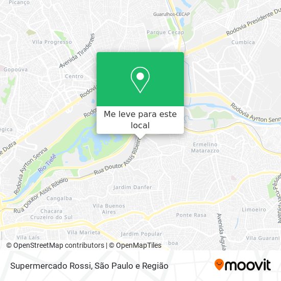 Supermercado Rossi mapa