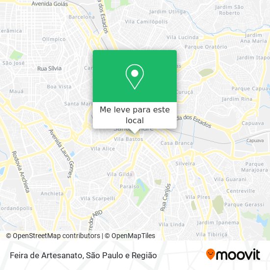 Feira de Artesanato mapa