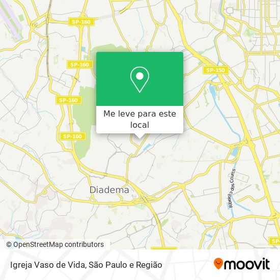 Igreja Vaso de Vida mapa