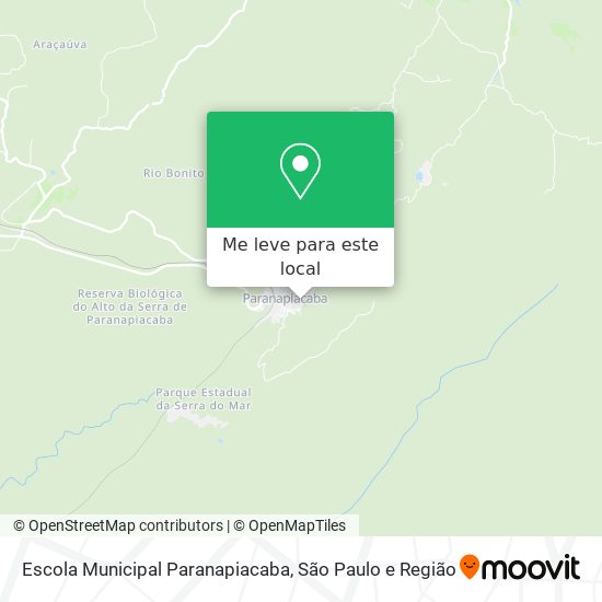 Escola Municipal Paranapiacaba mapa