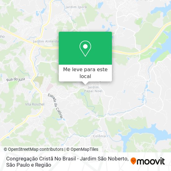 Congregação Cristã No Brasil - Jardim São Noberto mapa