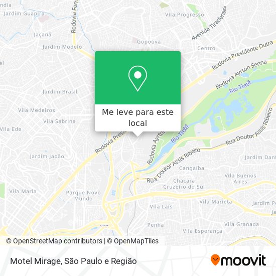 Motel Mirage mapa