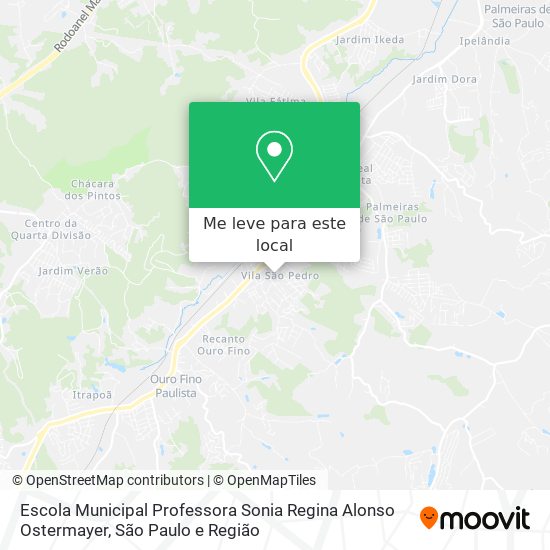 Escola Municipal Professora Sonia Regina Alonso Ostermayer mapa
