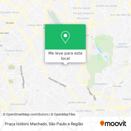 Praça Isidoro Machado mapa