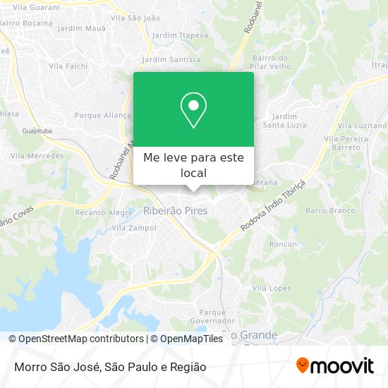 Morro São José mapa