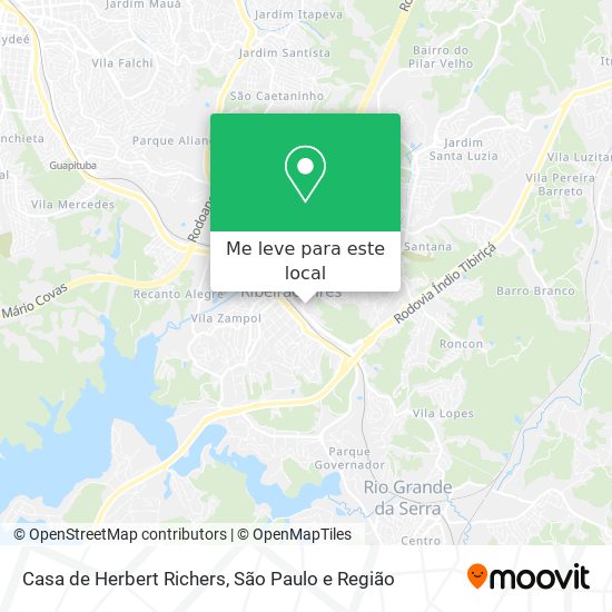 Casa de Herbert Richers mapa