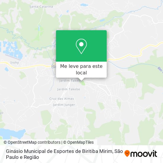 Ginásio Municipal de Esportes de Biritiba Mirim mapa