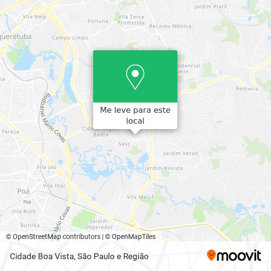 Cidade Boa Vista mapa