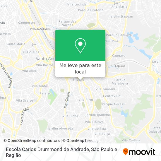 Escola Carlos Drummond de Andrade mapa