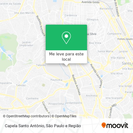 Capela Santo Antônio mapa