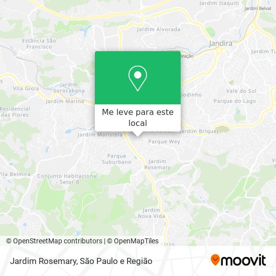 Jardim Rosemary mapa