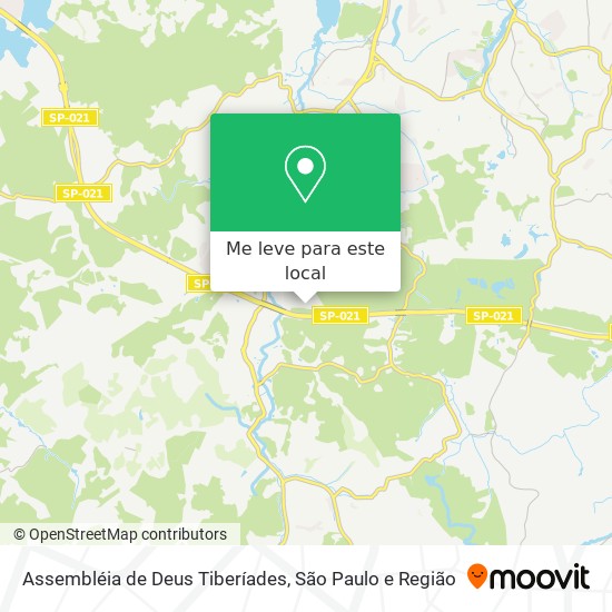 Assembléia de Deus Tiberíades mapa