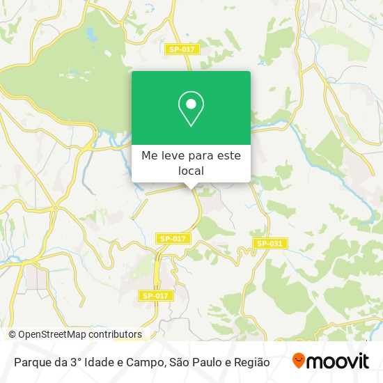 Parque da 3° Idade e Campo mapa