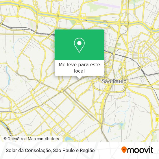 Solar da Consolação mapa