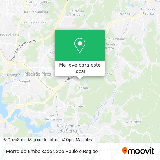 Morro do Embaixador mapa