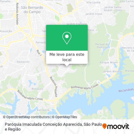 Paróquia Imaculada Conceição Aparecida mapa