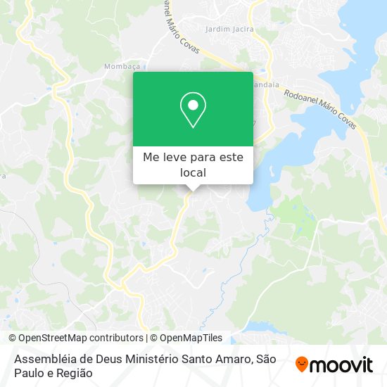 Assembléia de Deus Ministério Santo Amaro mapa