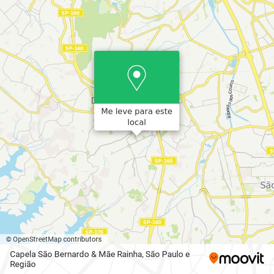 Capela São Bernardo & Mãe Rainha mapa