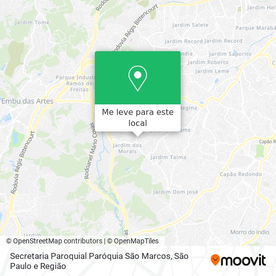 Secretaria Paroquial Paróquia São Marcos mapa