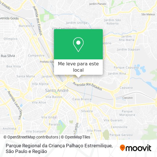 Parque Regional da Criança Palhaço Estremilique mapa