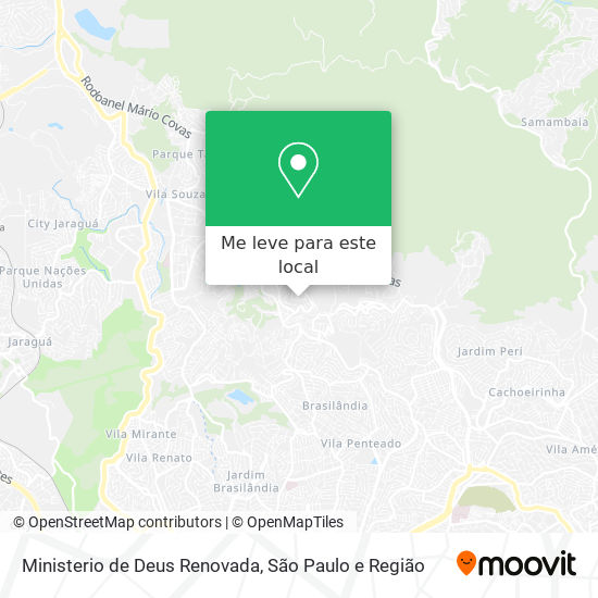 Ministerio de Deus Renovada mapa