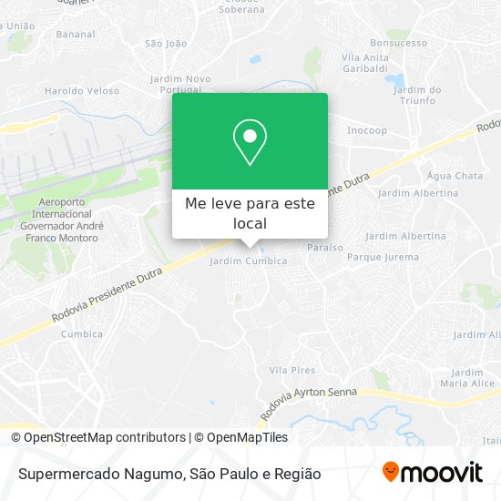 Supermercado Nagumo mapa