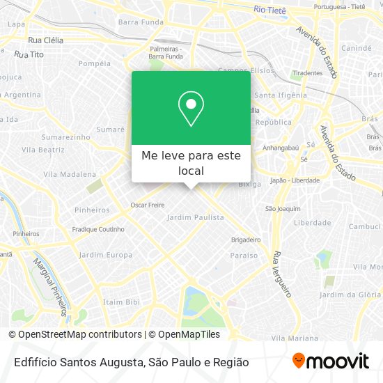 Edfifício Santos Augusta mapa